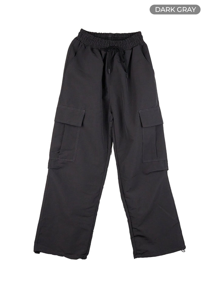 stylish-wide-leg-cargo-pants-cs426 / Dark gray