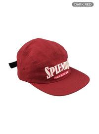 embroidered-cap-cy424 / Dark red