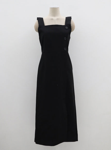 Wrapped Button Maxi Dress OF307