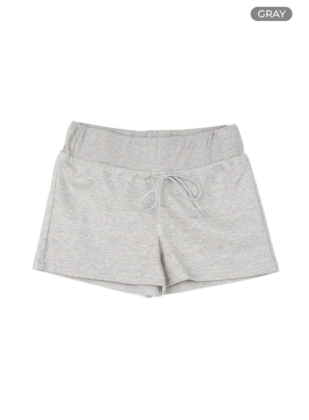 banding-cotton-micro-shorts-cy430 / Gray