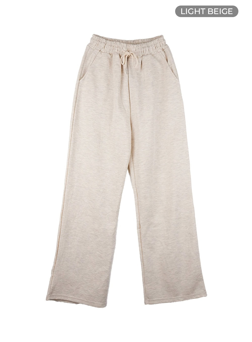 relaxed-fit-banded-cotton-sweatpants-cs426 / Light beige