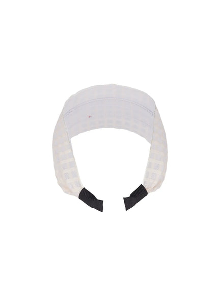 wide-patterned-headband-cu525 / White