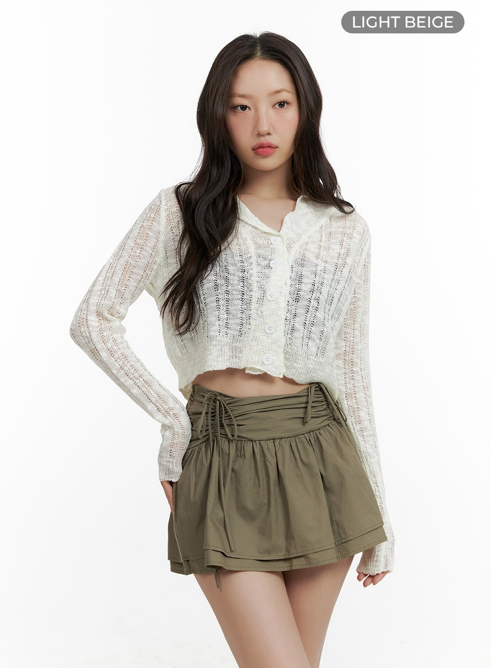 sheer-summer-cardigan-cl410 / Light beige