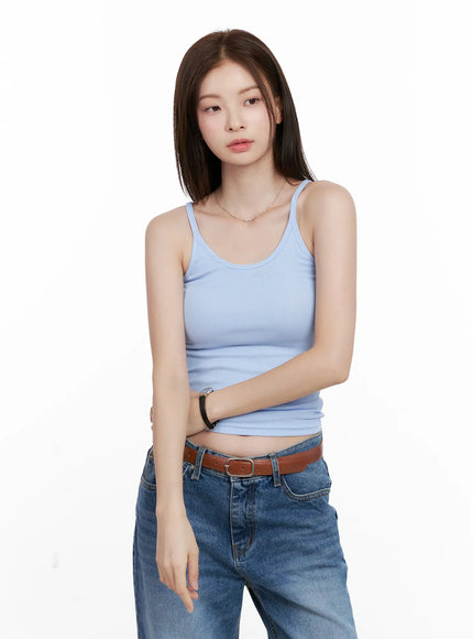 essential-ribbed-tank-top-cl523 / Light blue