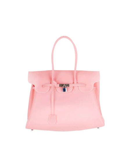 belted-oversized-jelly-bag-cy521 / Light pink