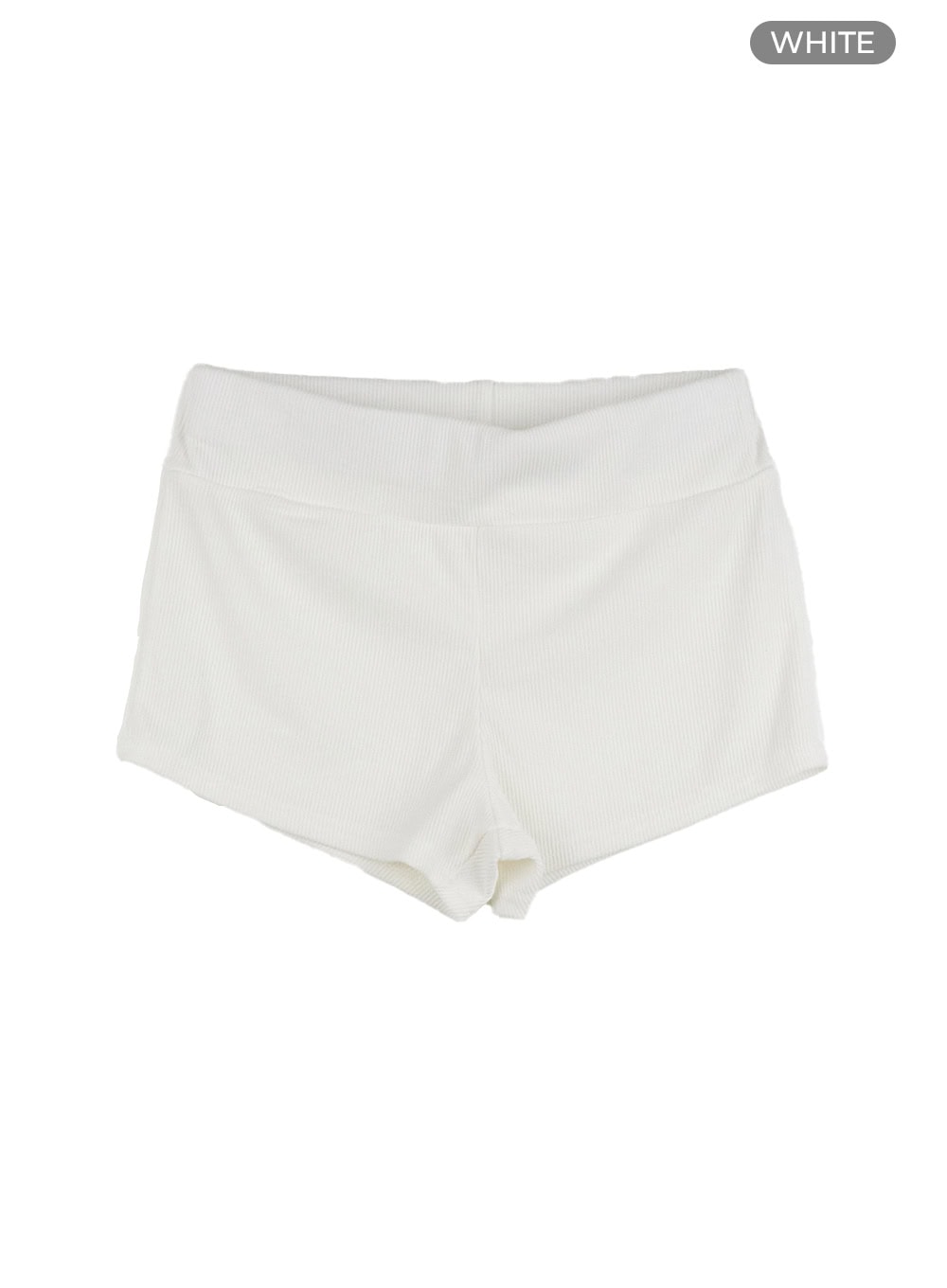 banded-low-waist-shorts-cl401 / White