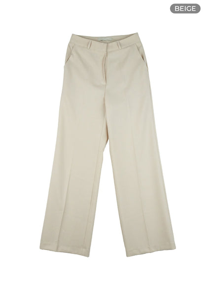 loose-fit-tailored-pants-ol416 / Beige