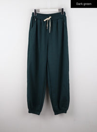 straight-leg-sweatpants-cd322 / Dark green