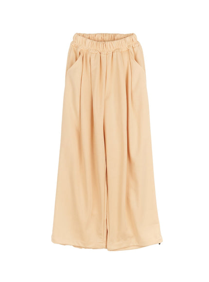 cozy-pintuck-wide-leg-sweatpants-cm517 / Yellow