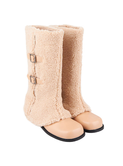 sherpa-cozy-long-boots-cn413 / Beige