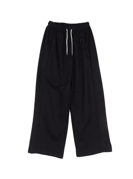 wide-leg-sweatpants-cl514 / Black