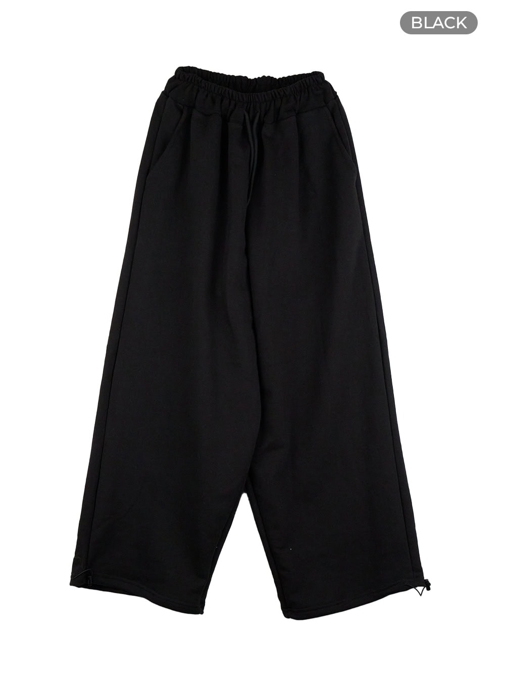 wide-fit-cotton-sweatpants-cs404 / Black