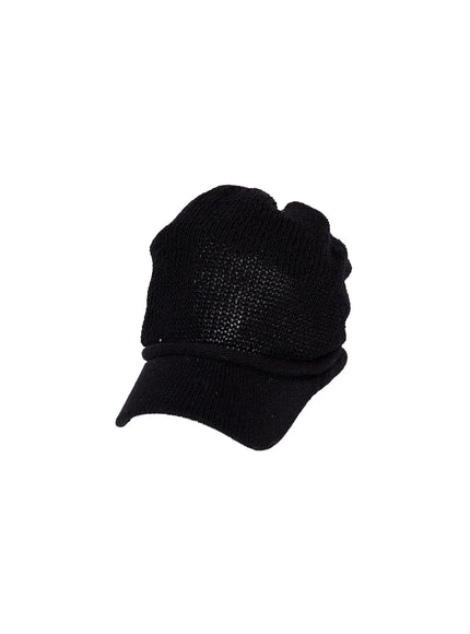 vintage-crochet-summer-hat-ca520 / Black