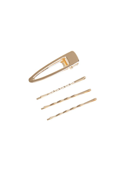 chic-hair-clip-set-cu520 / Gold