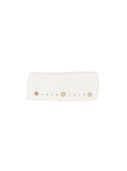studded-ring-detail-hairband-cm526 / White