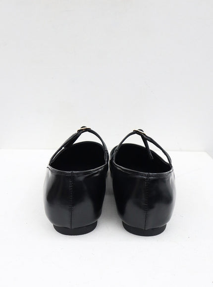 Buckle Round Mary Jane Flats OJ305