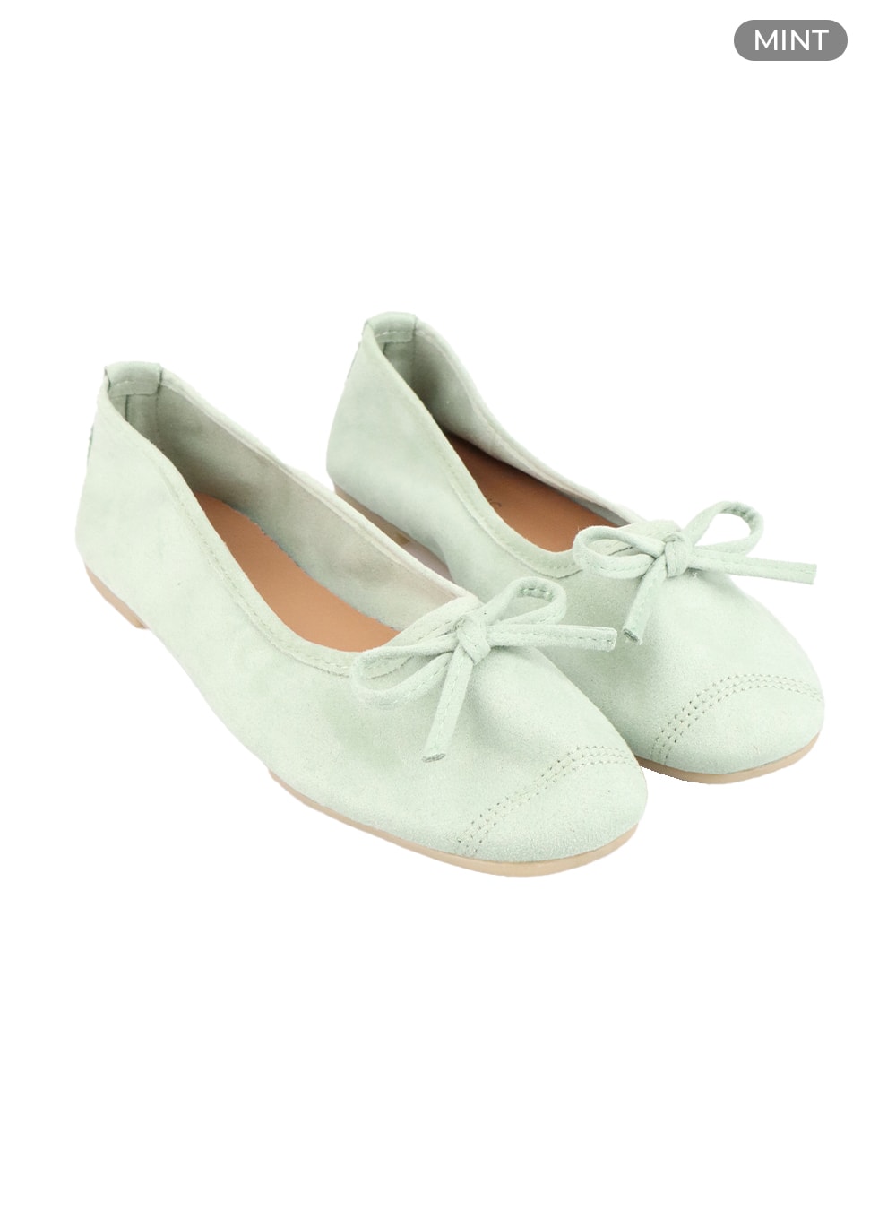 suede-ribbon-flats-oa405 / Mint