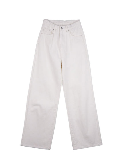 comfy-wide-fit-trousers-on422 / White