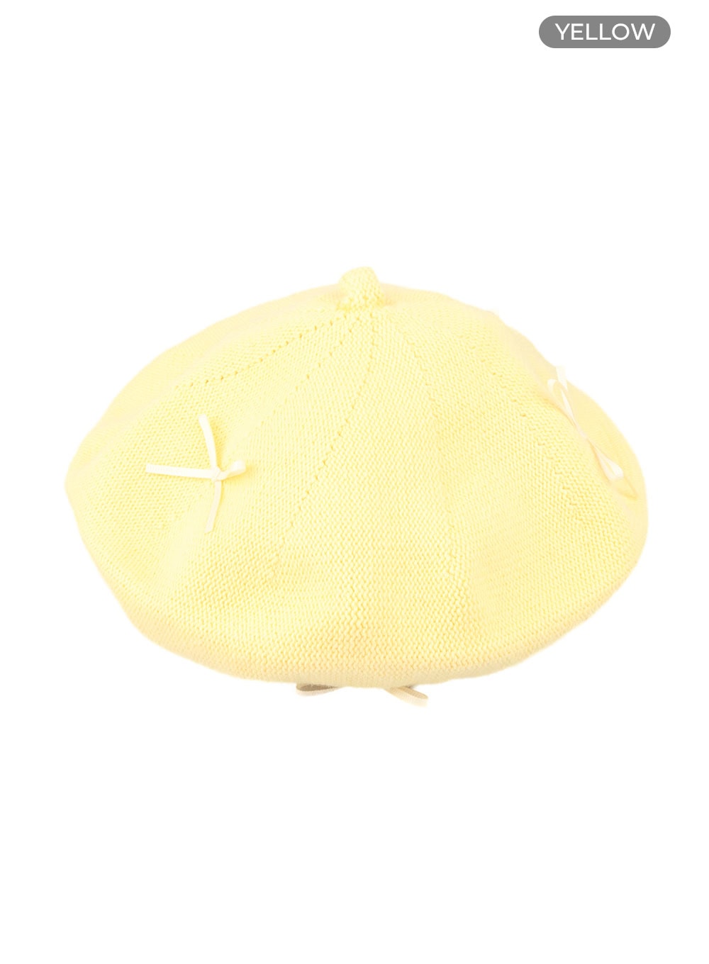 ribbon-beret-oy413 / Yellow