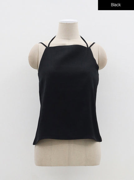 Satin Sleeveless Top OF327