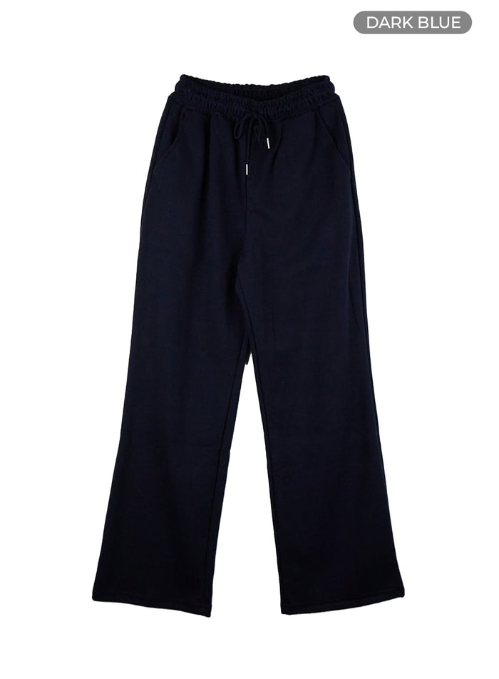 relaxed-fit-banded-cotton-sweatpants-cs426 / Dark blue