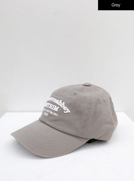 New Town Lettered Cotton Baseball Cap OU13