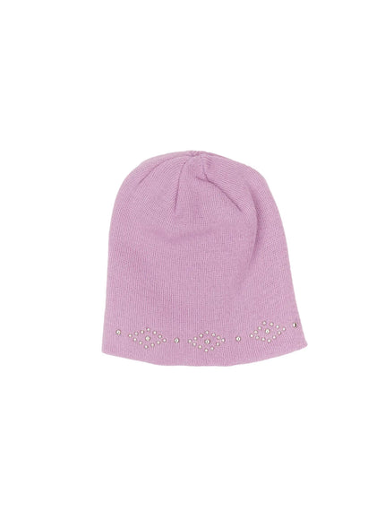 Studded Knit Beanie CA508