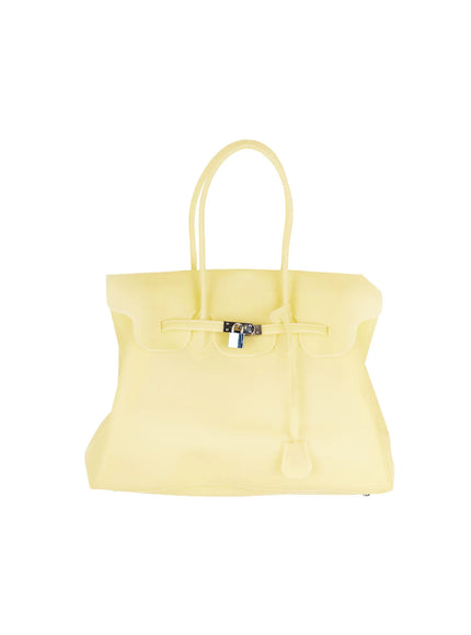 belted-oversized-jelly-bag-cy521 / Yellow