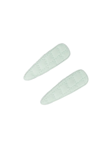shiny-quilted-clip-set-cl514 / Mint