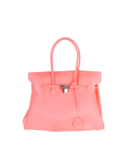 belted-oversized-jelly-bag-cy521 / Pink
