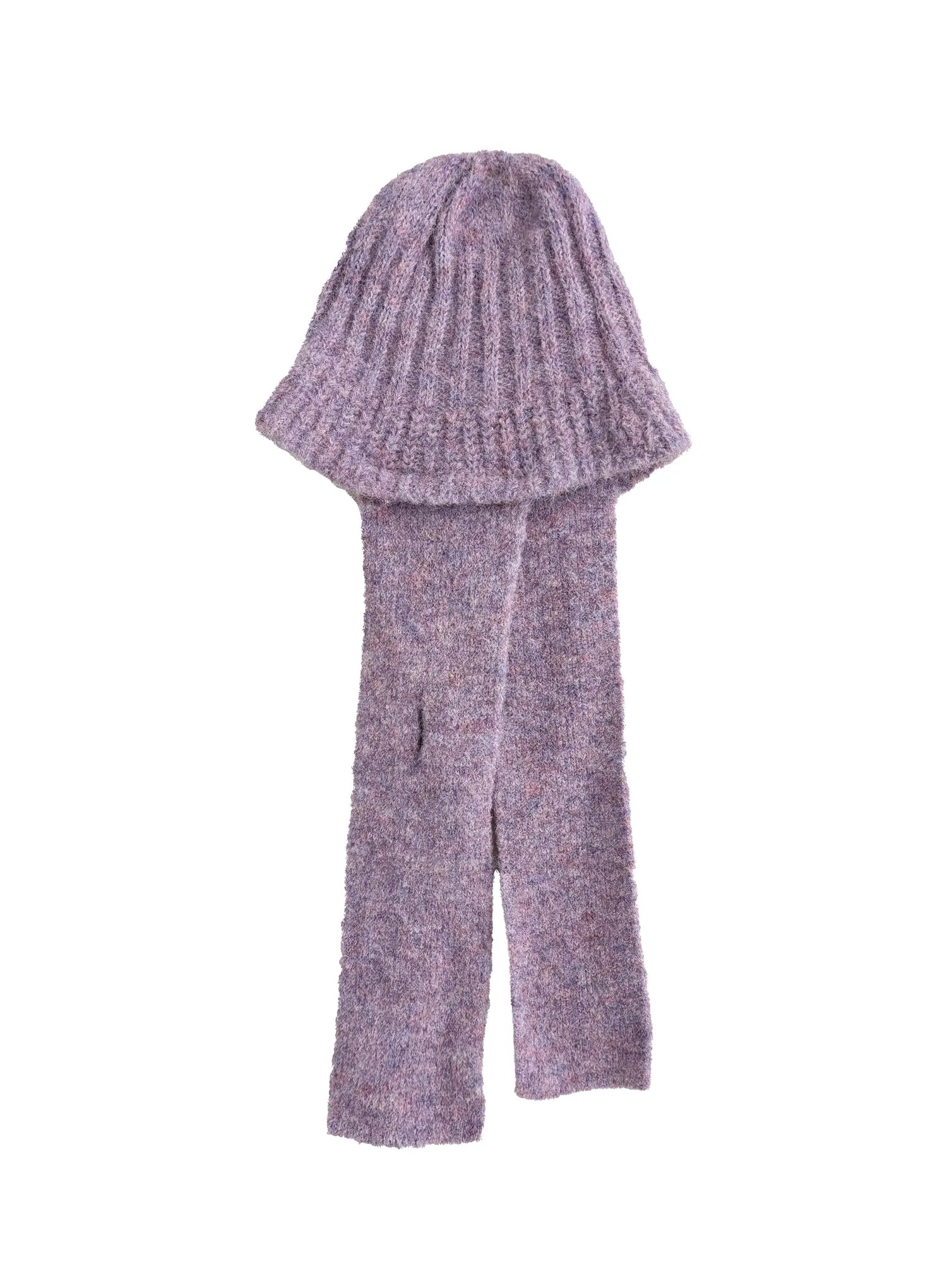 warm-balaclava-scarf-set-cn504 / Purple