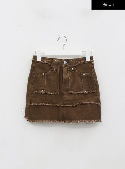 Ripped Ends Mini Skirt BD23