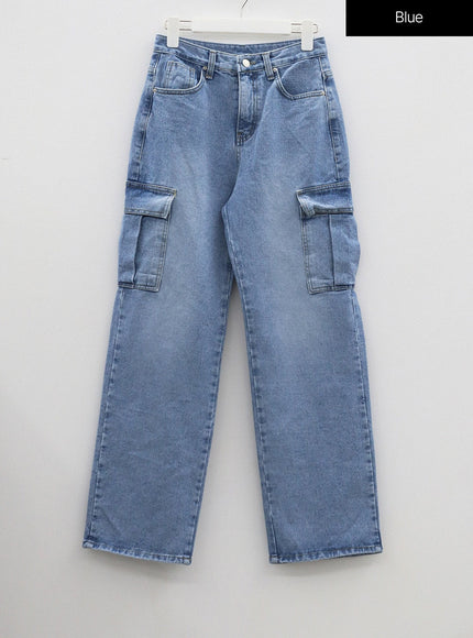 Wide Leg Cargo Jeans BF323