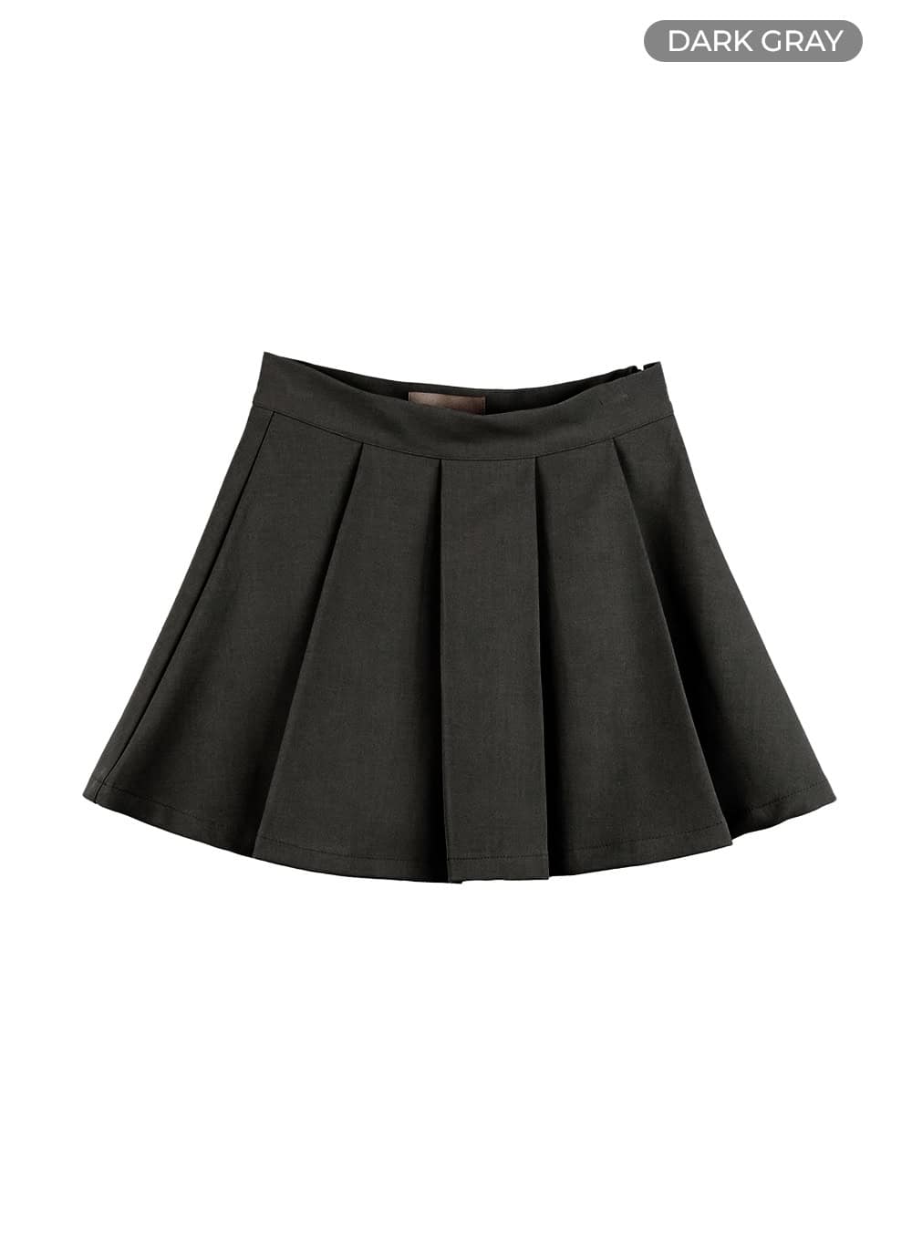 pleated-solace-mini-skirt-oo407 / Dark gray