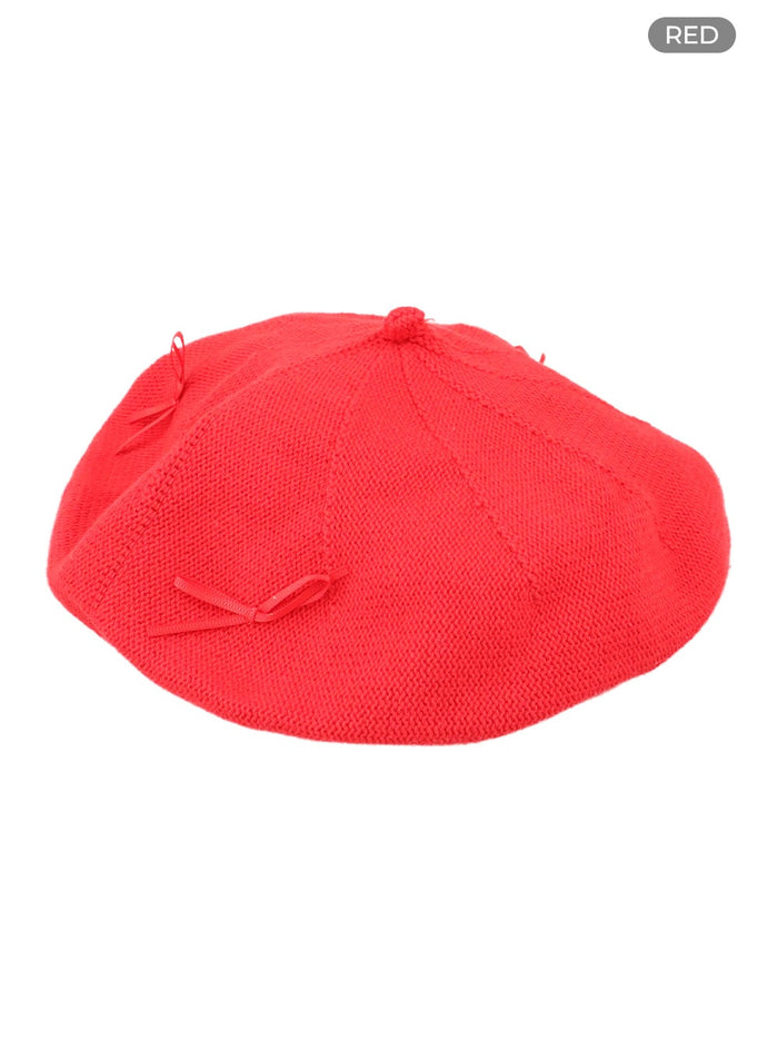 ribbon-beret-oy413 / Red