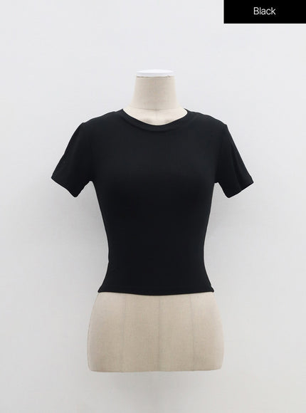 Slim Fit Crop Short Sleeve Tee BM304