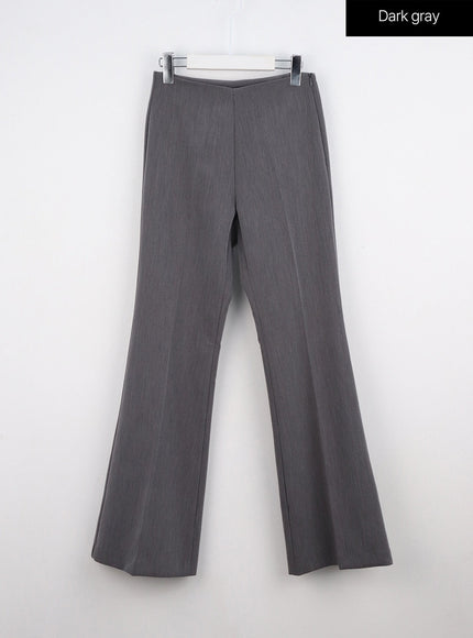 flared-tailored-pants-io317 / Dark gray