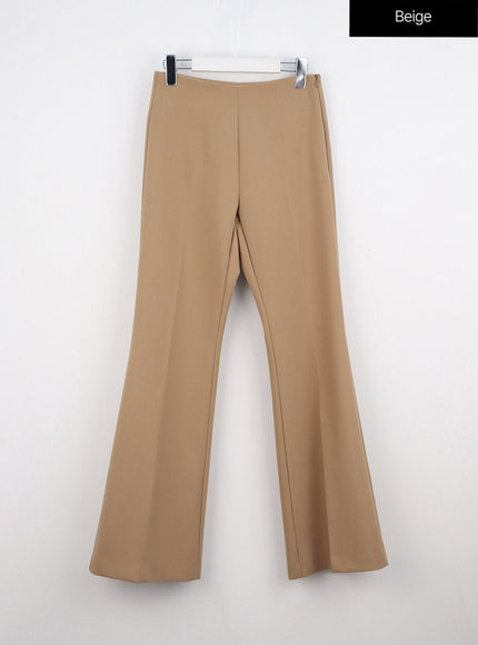 flared-tailored-pants-io317 / Beige