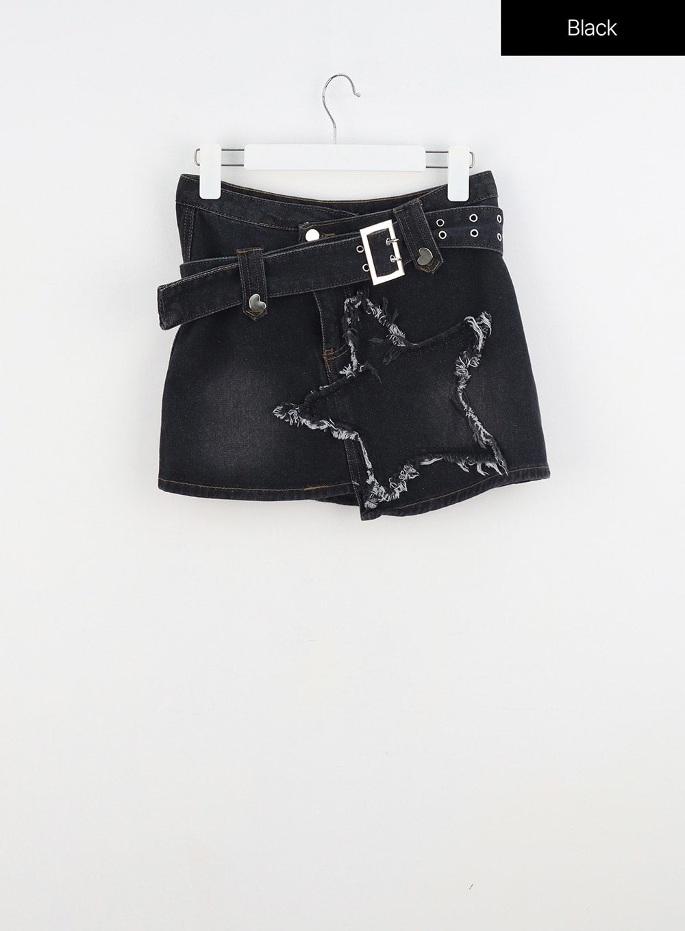 Star denim shop black skirt