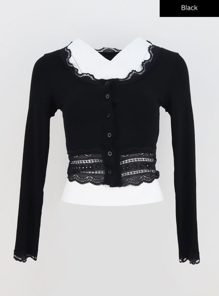 lace-button-cardigan-by331