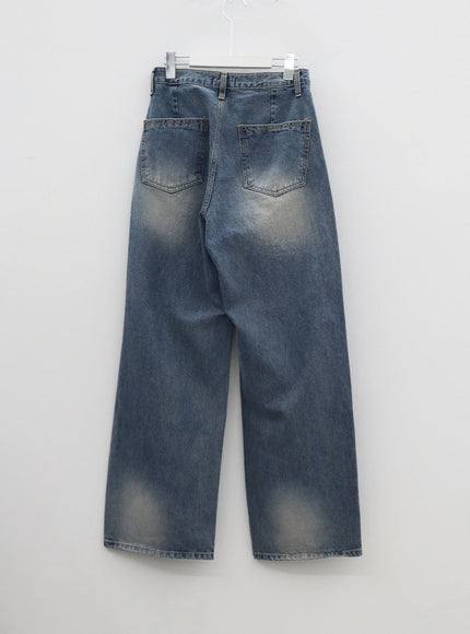 Mid-Wash Baggy Jeans BM321