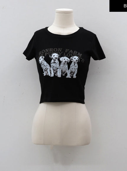 Dalmation Crop T-Shirt CY17