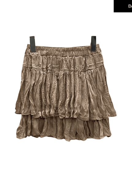 Ruffle Tier Mini Skirt J17