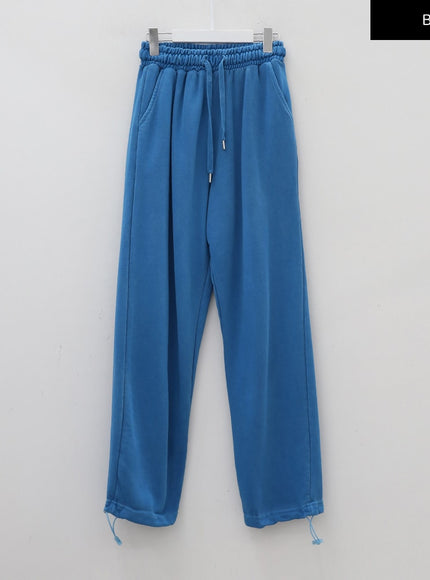 Drawstring Waist Banded Sweat Pants CAO13