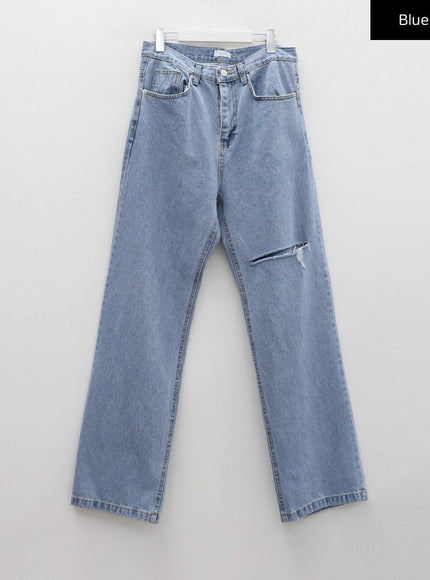 Torn Wide Leg Jeans CM18