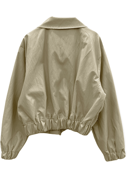 Veste courte en faux cuir J19