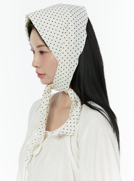 salvador-beige-polka-dot-neck-scarf-iu503
