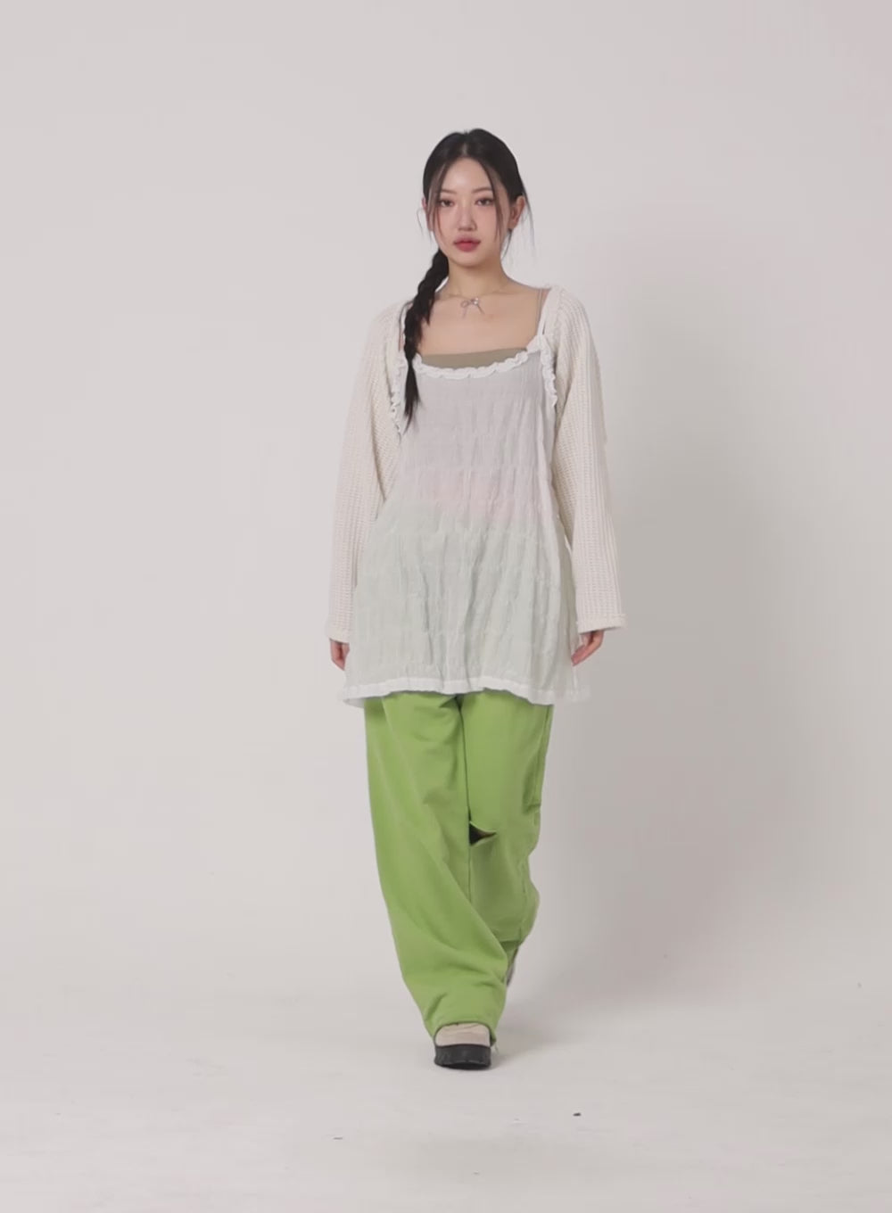 Cut Out Design Sweatpants CF426