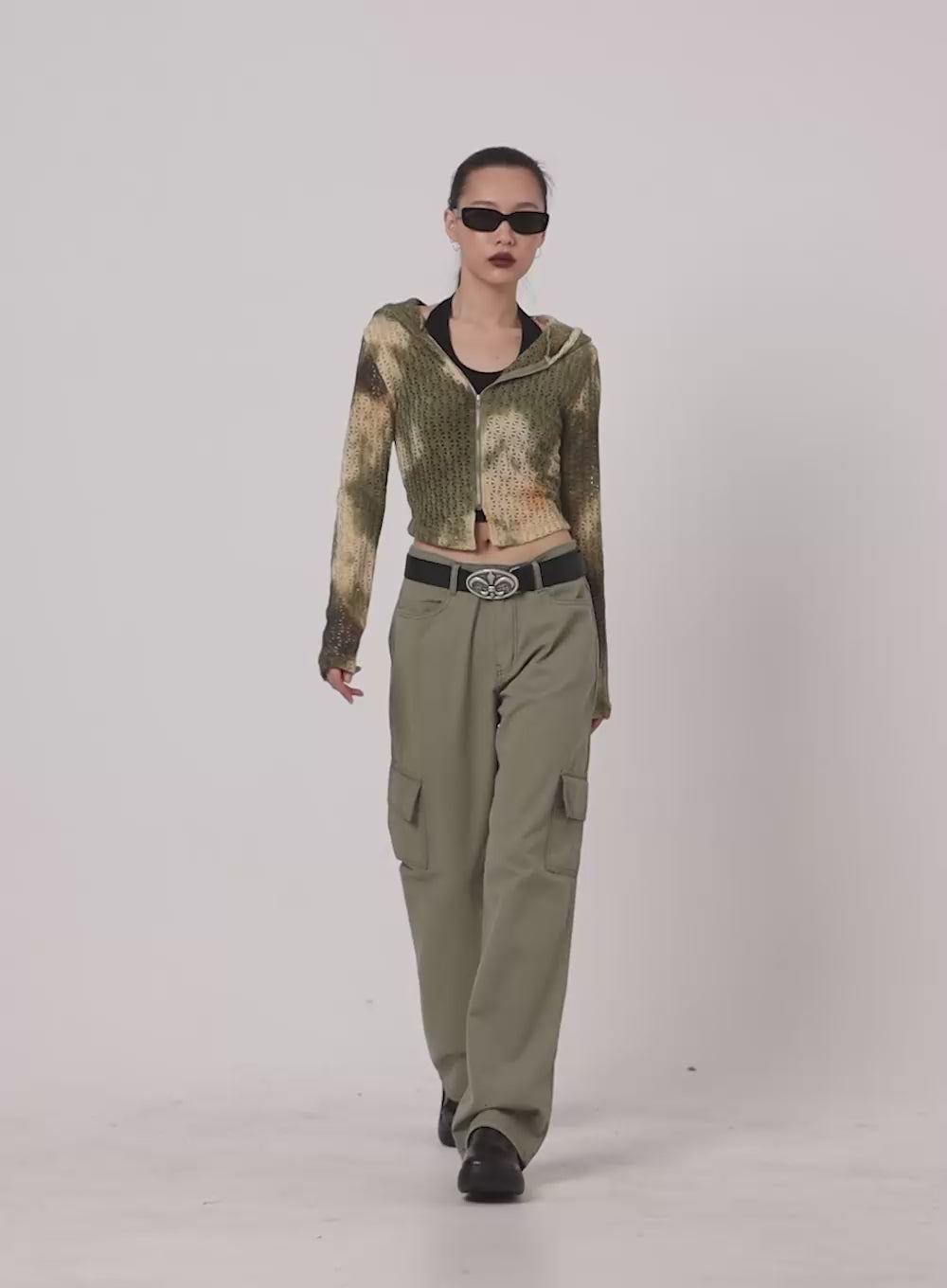 Cargo Straight Leg Pants IA417