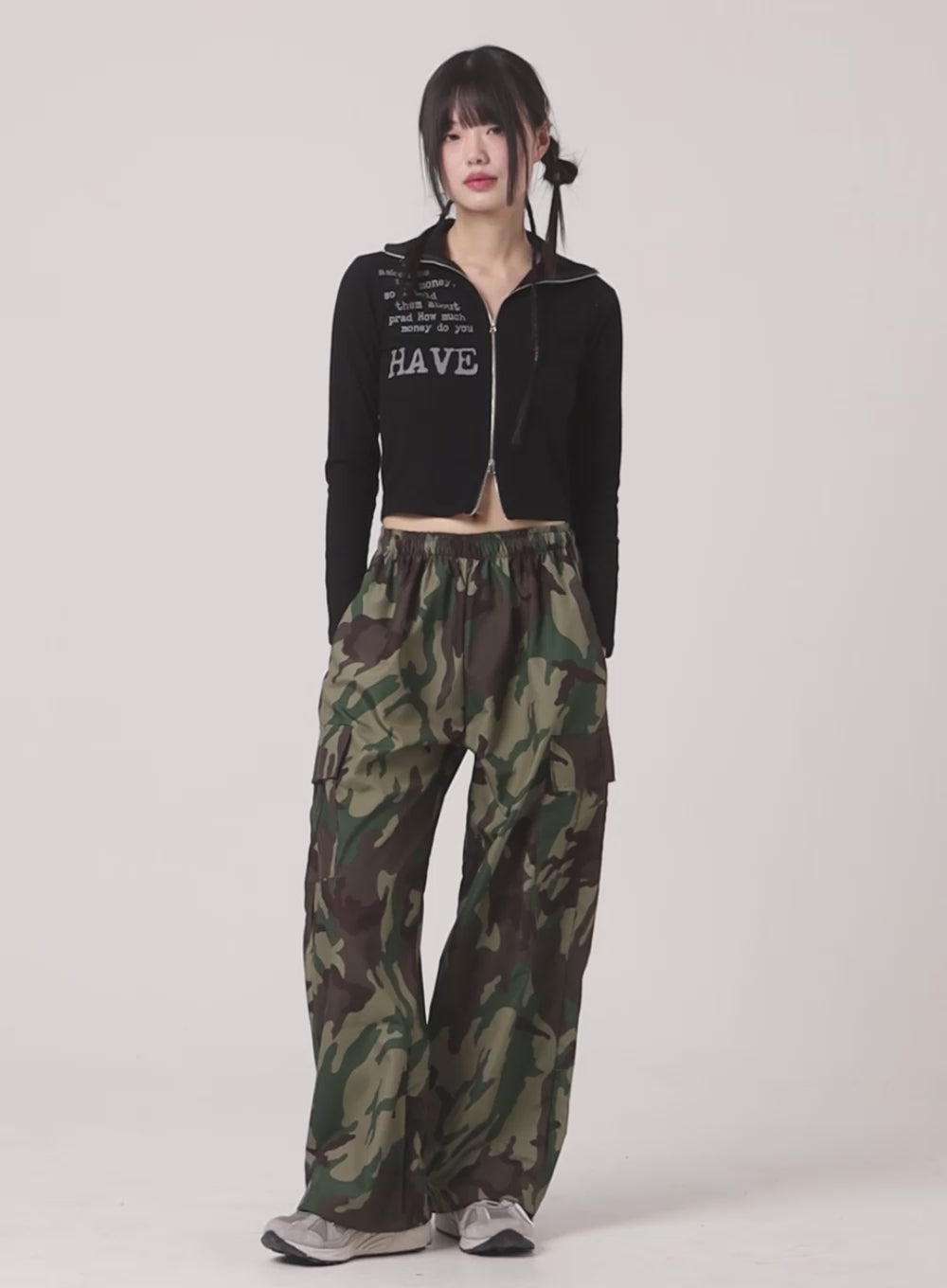 Camo Cargo Baggy Pants (UNISEX) CF423
